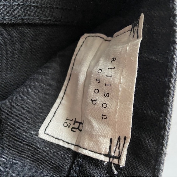 R13 Alison Cropped Made In Italy Japanese Dark Denim Jeans Sz 25 - Picture 10 of 15